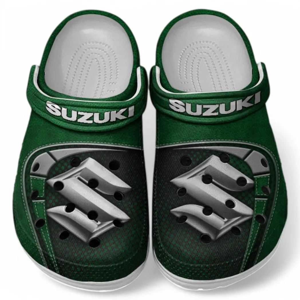 Suzuki Crocs Sandals For Men Women, Gift For Suzuki Fan CAR177031425614 - Green