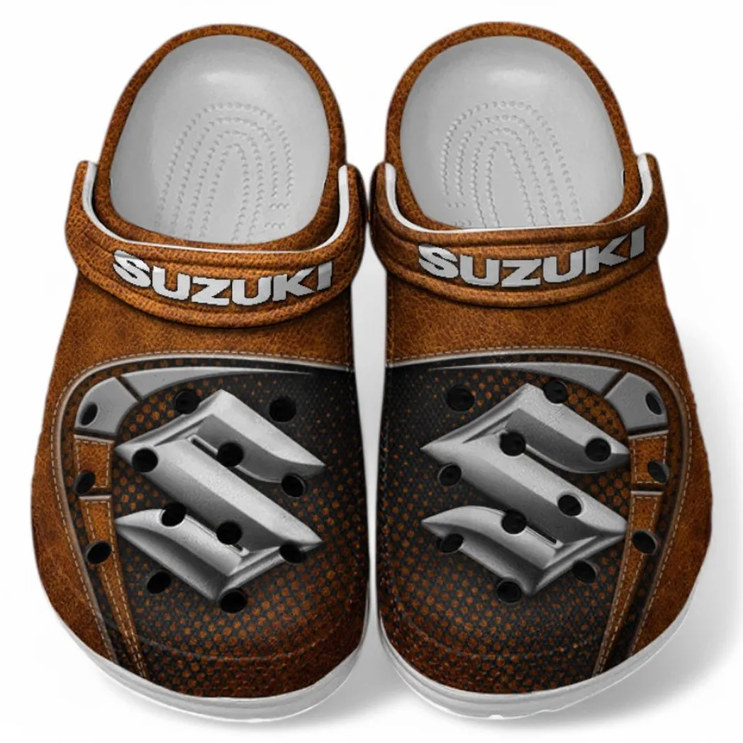Suzuki Crocs Sandals For Men Women, Gift For Suzuki Fan CAR177031425614 - Orange