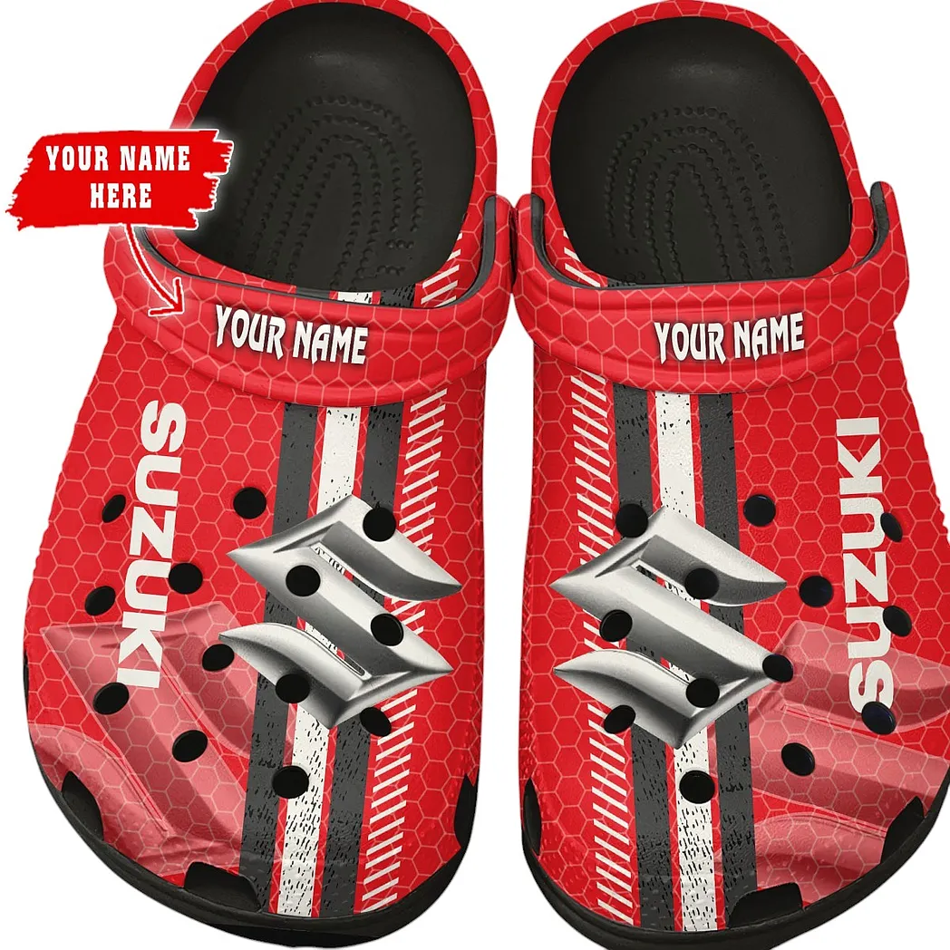 suzuki crocs shoes gift for suzuki lovers birthday gift for husband boyfriend car82022025655 black kd6sv