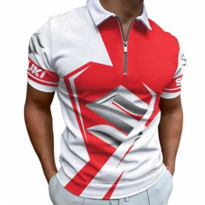 suzuki zipper polo shirt for men gift for suzuki fan car68022125925 aqc7w