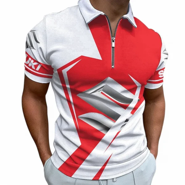 suzuki zipper polo shirt for men gift for suzuki fan car68022125925 aqc7w