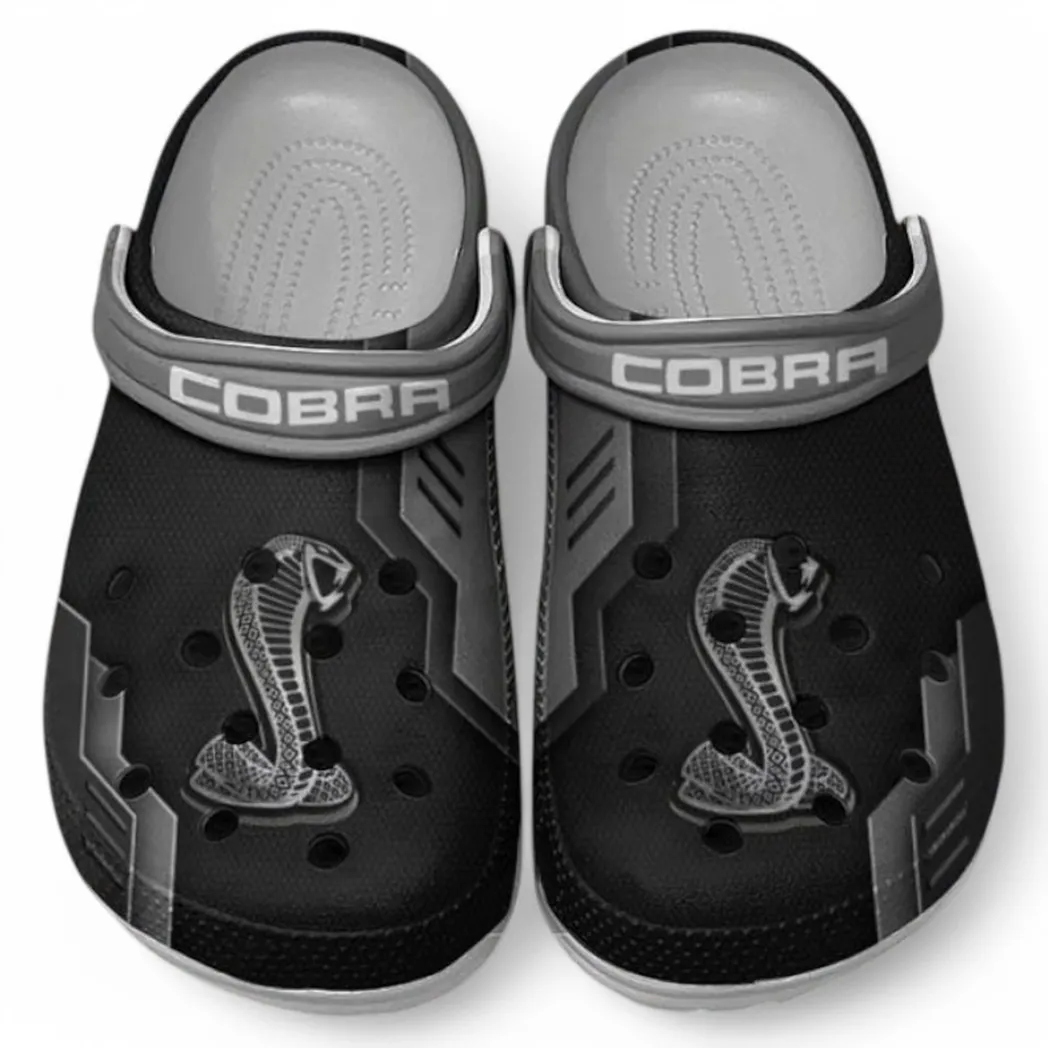 SVT Cobra Crocs Shoes, Clogs Men Women, Gift For SVT Cobra Fan CAR185031525290 - Gray