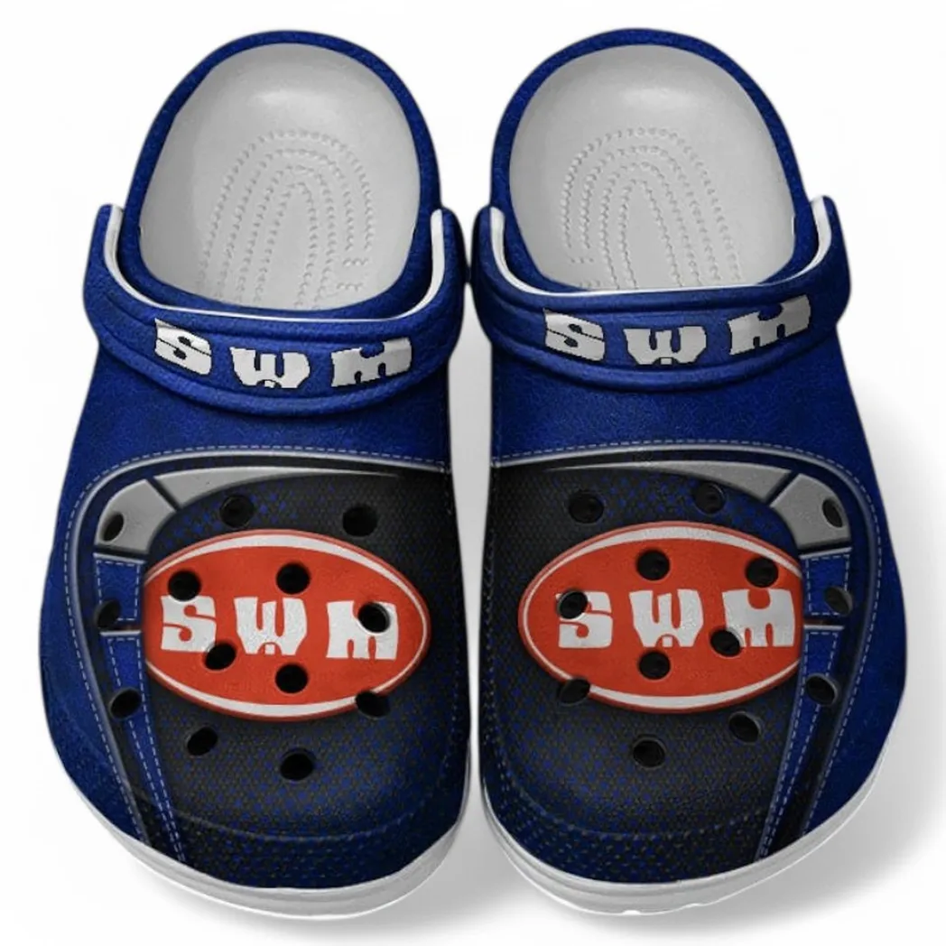 SWM Crocs Shoes, Clogs Men Women, Gift For SWM Fan CAR183031725127 - Blue