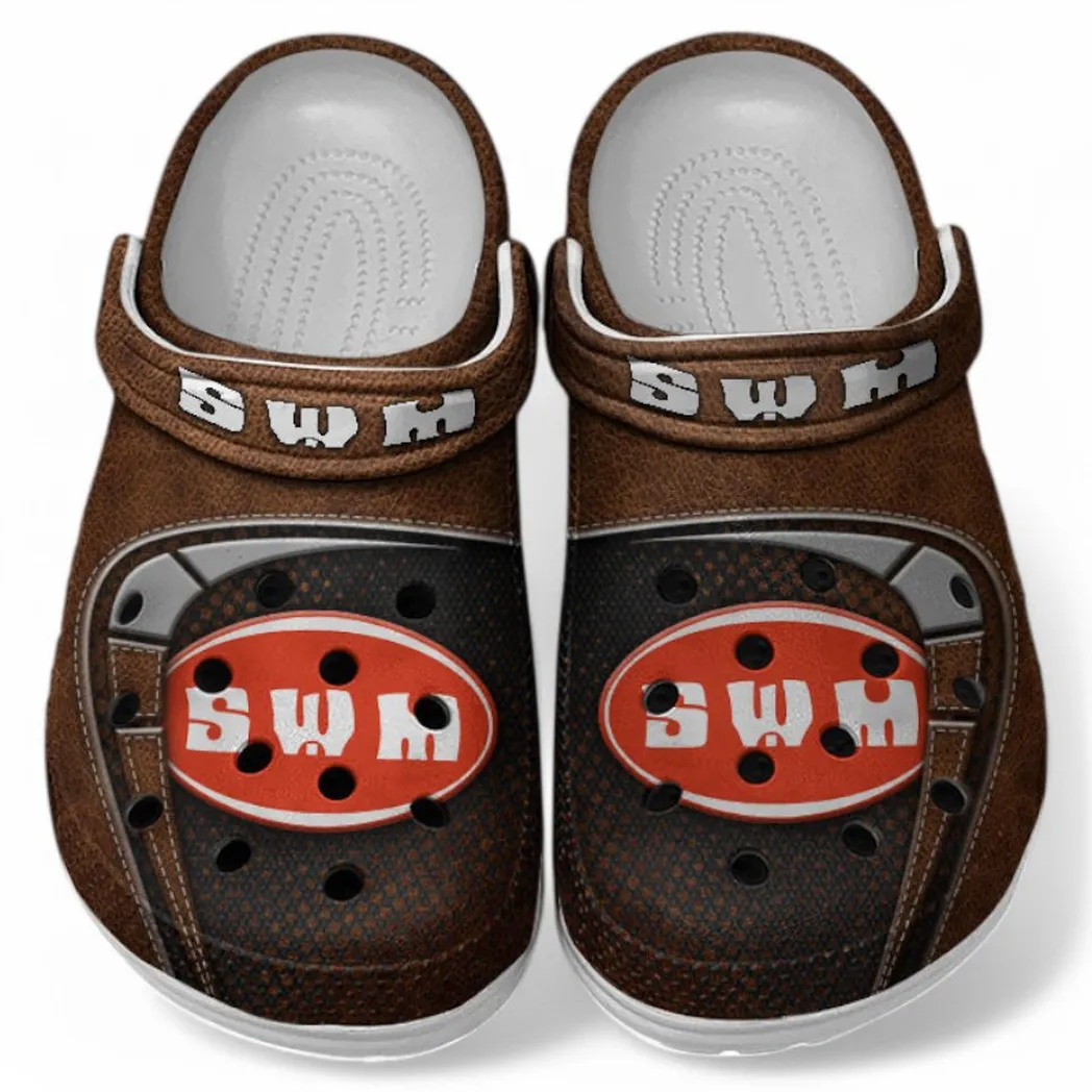 SWM Crocs Shoes, Clogs Men Women, Gift For SWM Fan CAR183031725127 - Brown