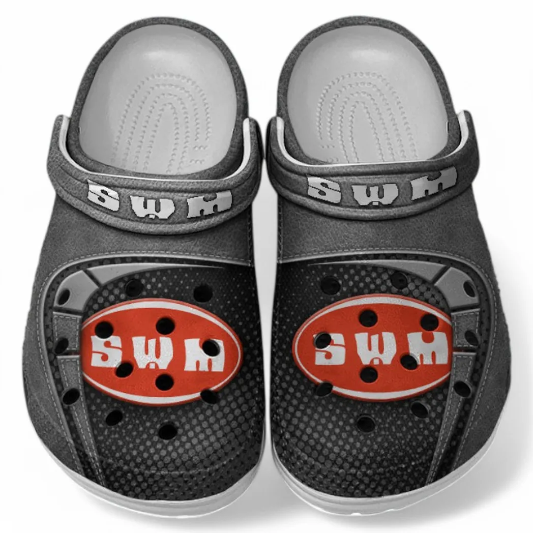 SWM Crocs Shoes, Clogs Men Women, Gift For SWM Fan CAR183031725127 - Gray