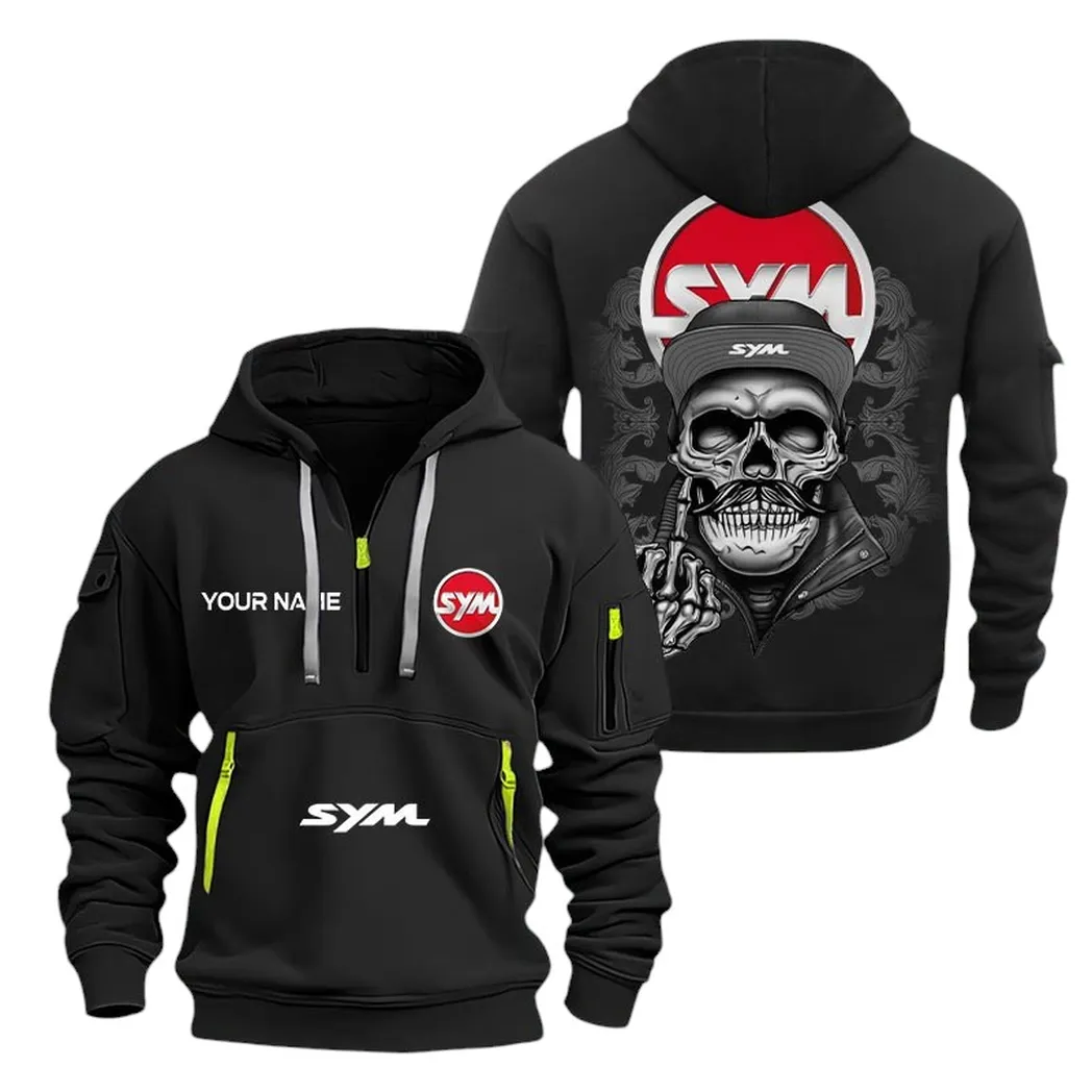 sym motors half zip hoodie for men gift for sym motors fan car166022625200 black