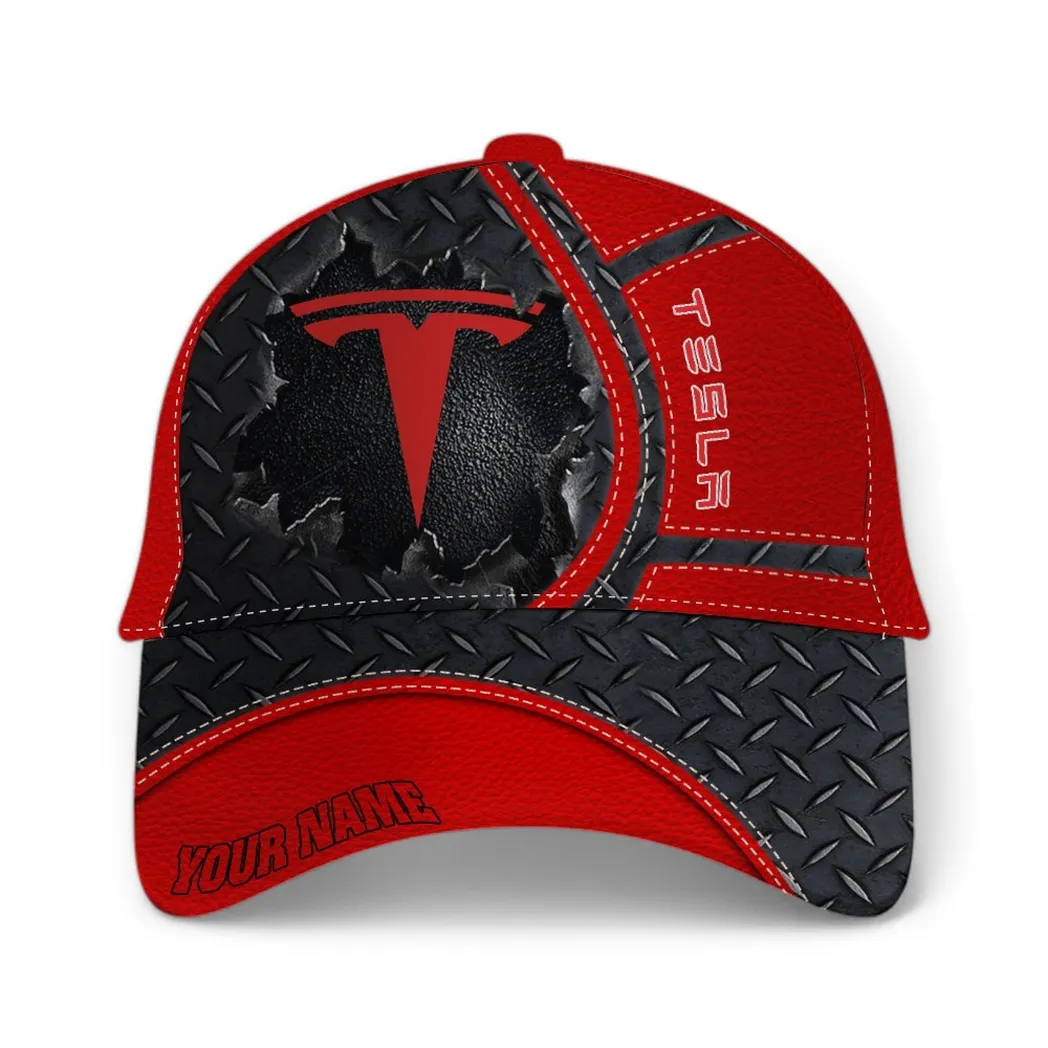 Tesla Classic Cap, Gift For Tesla Lovers, Gift For Him, Husband, Boyfriend - Red CAR49021825071-6
