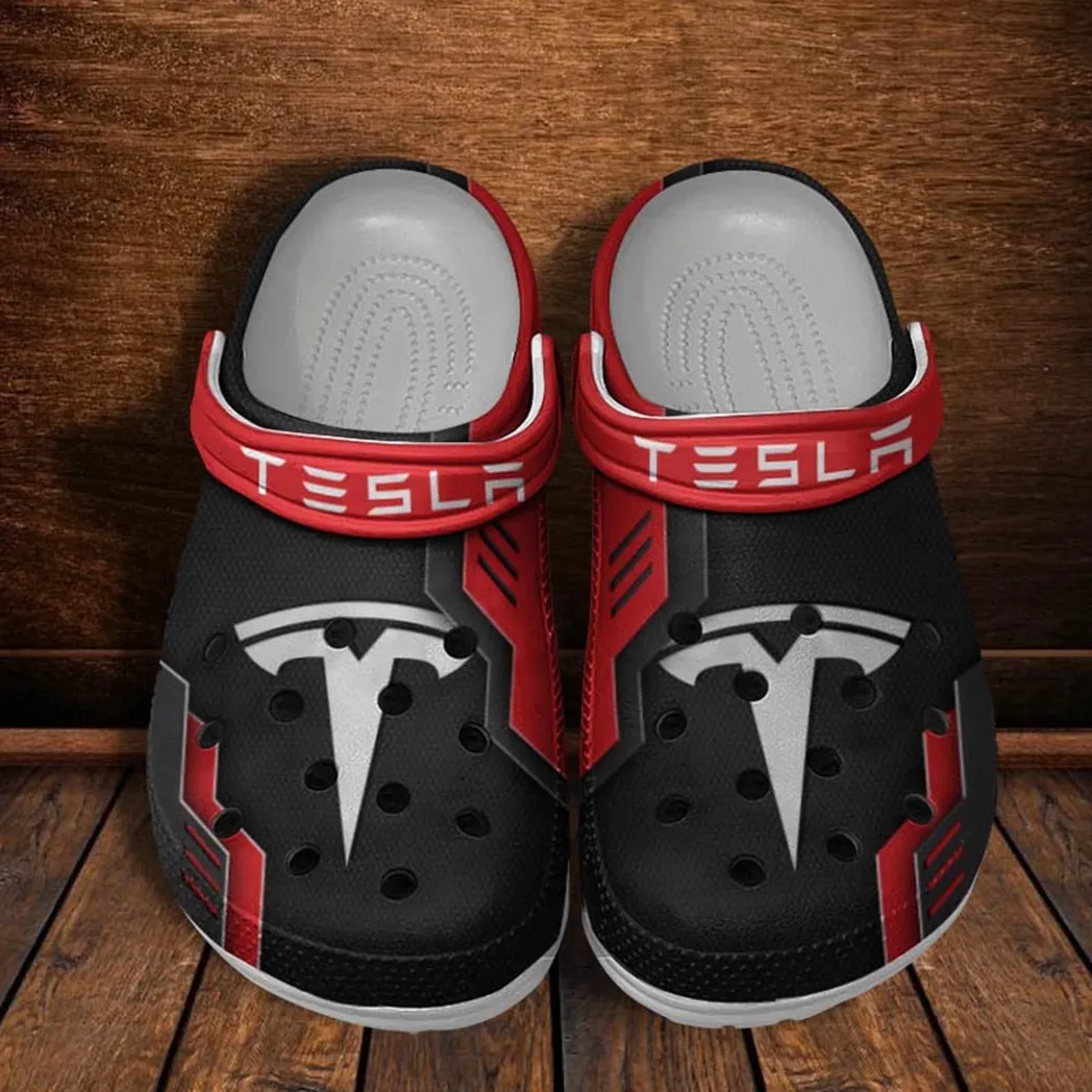 tesla crocs shoes clogs men women gift for tesla fan car185031525243 red tlcj4