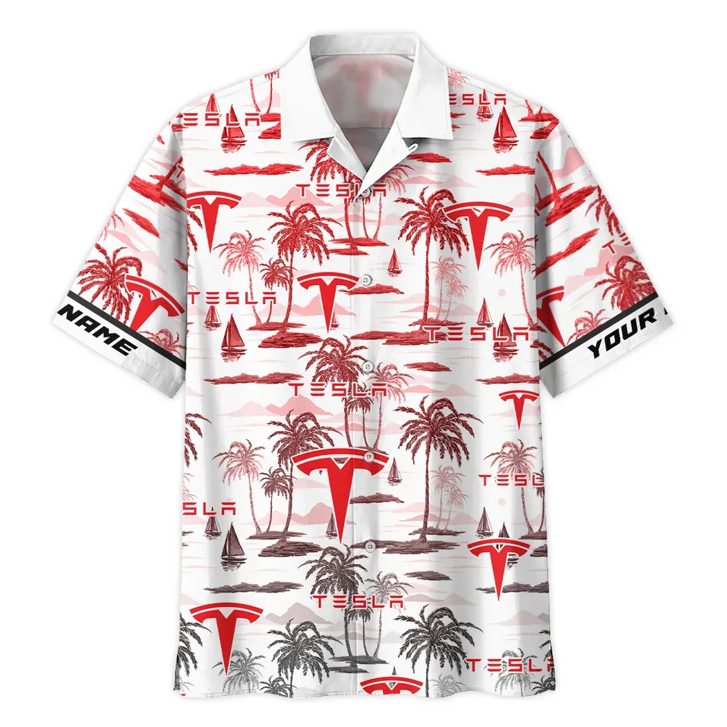 tesla custom hawaiian shirt for men gift for tesla fan car205031225716 dsvrf