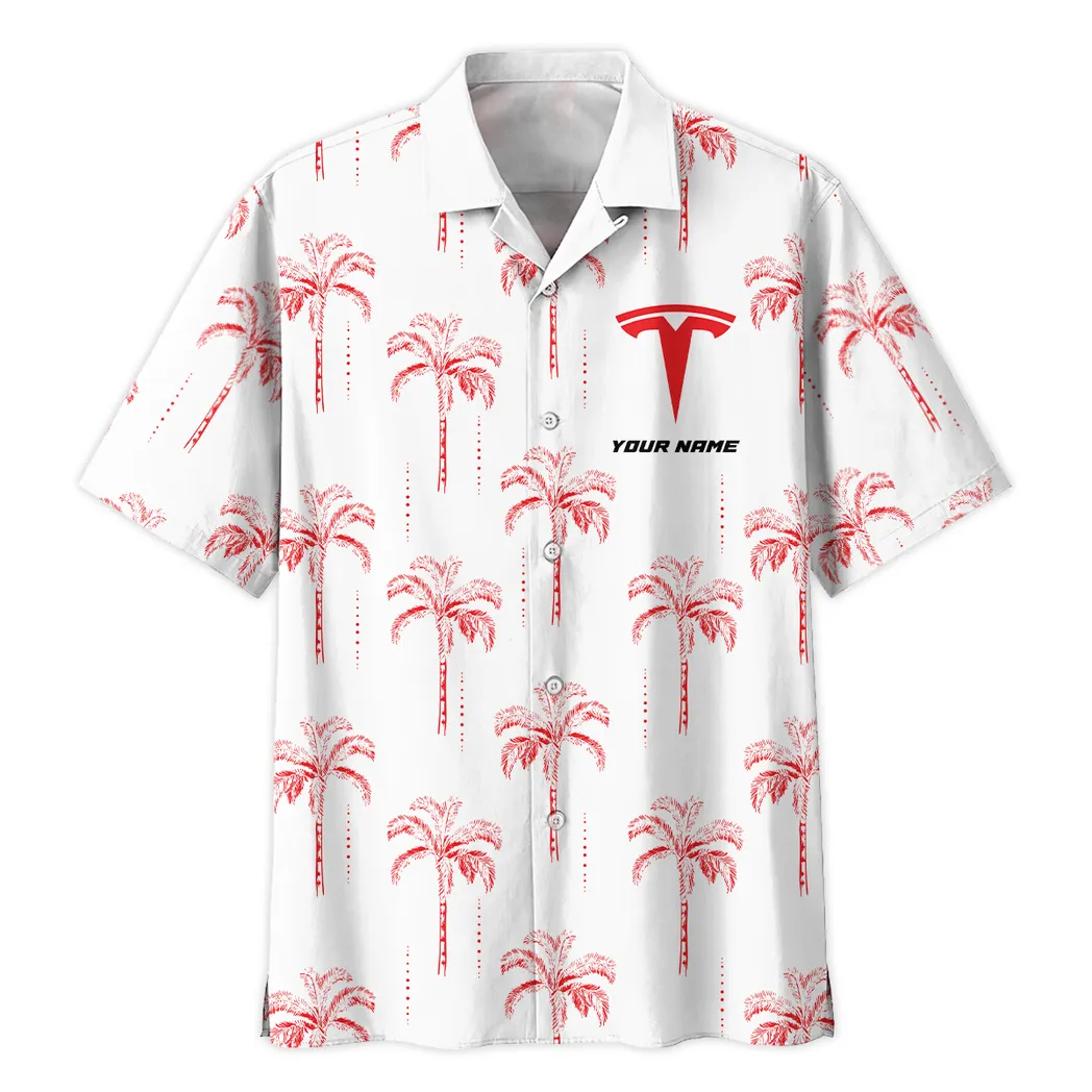 tesla custom hawaiian shirt for men gift for tesla fan car206031225938 j5nhi
