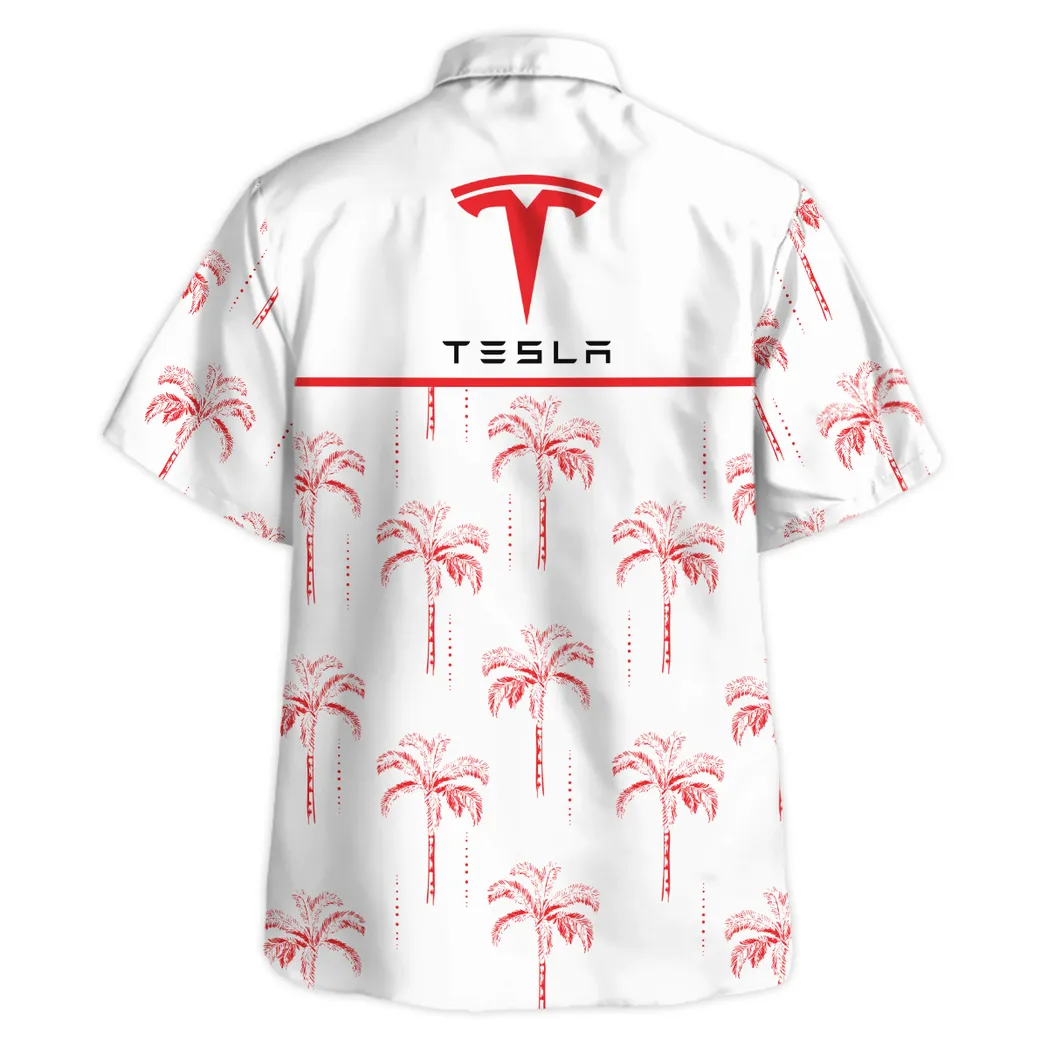 tesla custom hawaiian shirt for men gift for tesla fan car206031225938 qj36h
