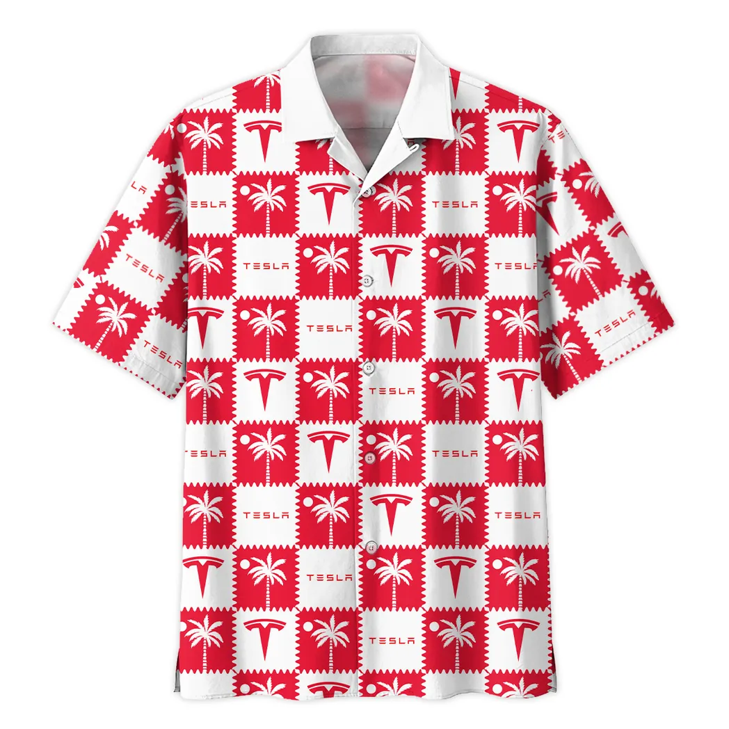 tesla hawaiian shirt for men gift for tesla lovers car200030725173 jncbg