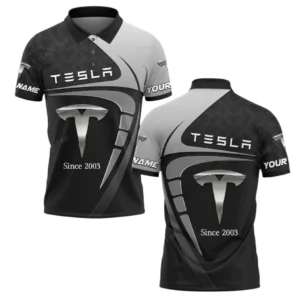 Tesla Polo Shirt, All Over Print Shirt For Tesla Lovers CAR11603032573