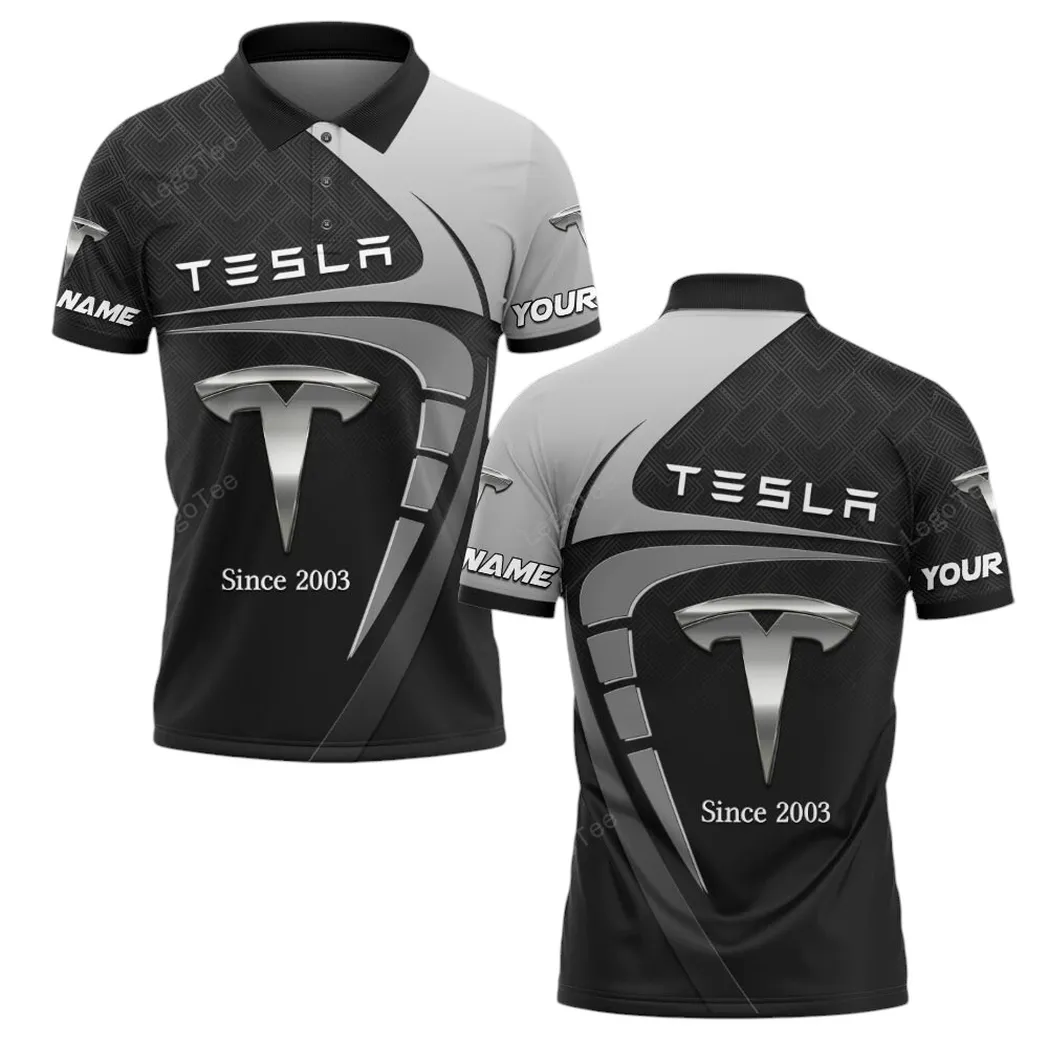tesla polo shirt gift for tesla lovers gift for him husband boyfriend car11603032573 b6czl