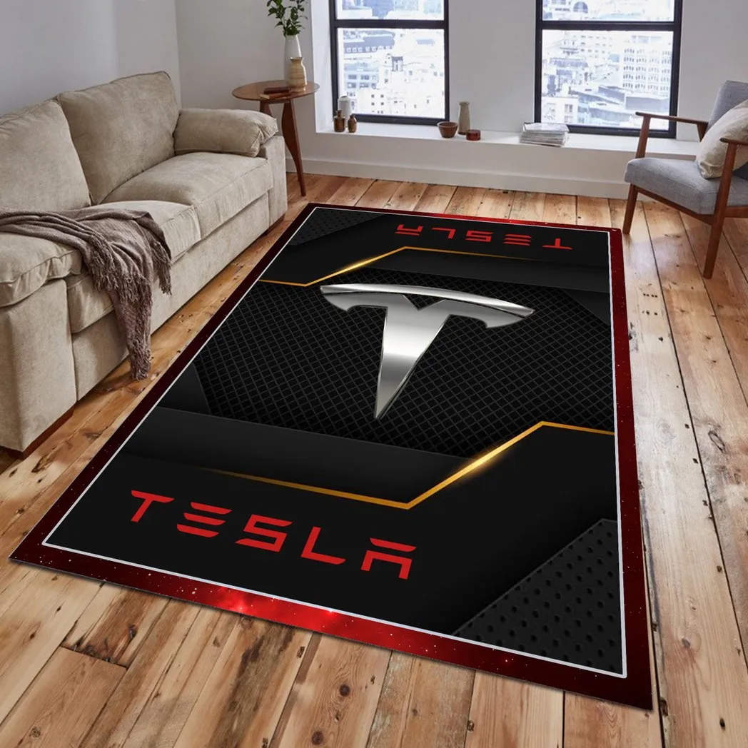 tesla rug gift for tesla lovers gift for him husband boyfriend car08021125024 fhjn9