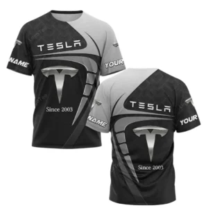 Tesla T-Shirt, All Over Print Shirt For Tesla Fan CAR11603032573