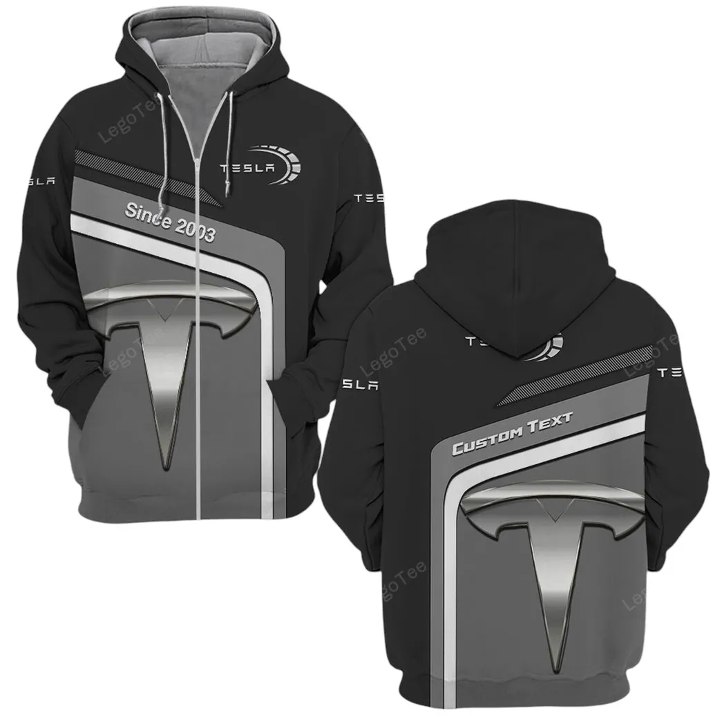 tesla zipper hoodie gift for tesla lovers gift for him husband boyfriend car11103032573 pknqz
