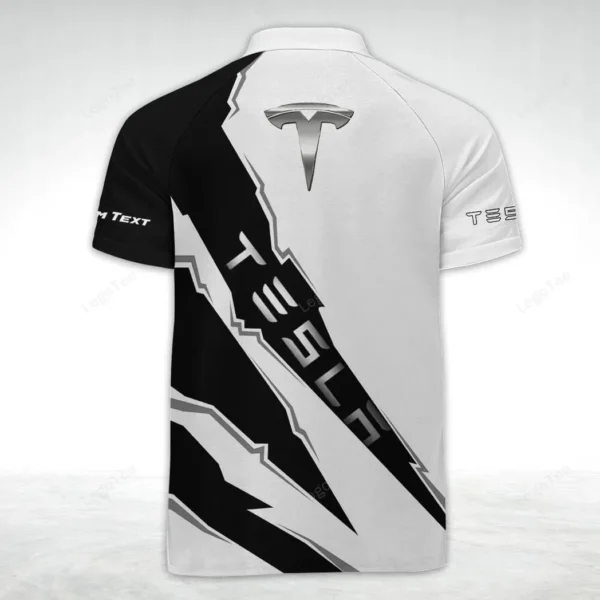 tesla zipper polo shirt gift for tesla lovers gift for gift for him husband boyfriend car128021025029 vfqu2