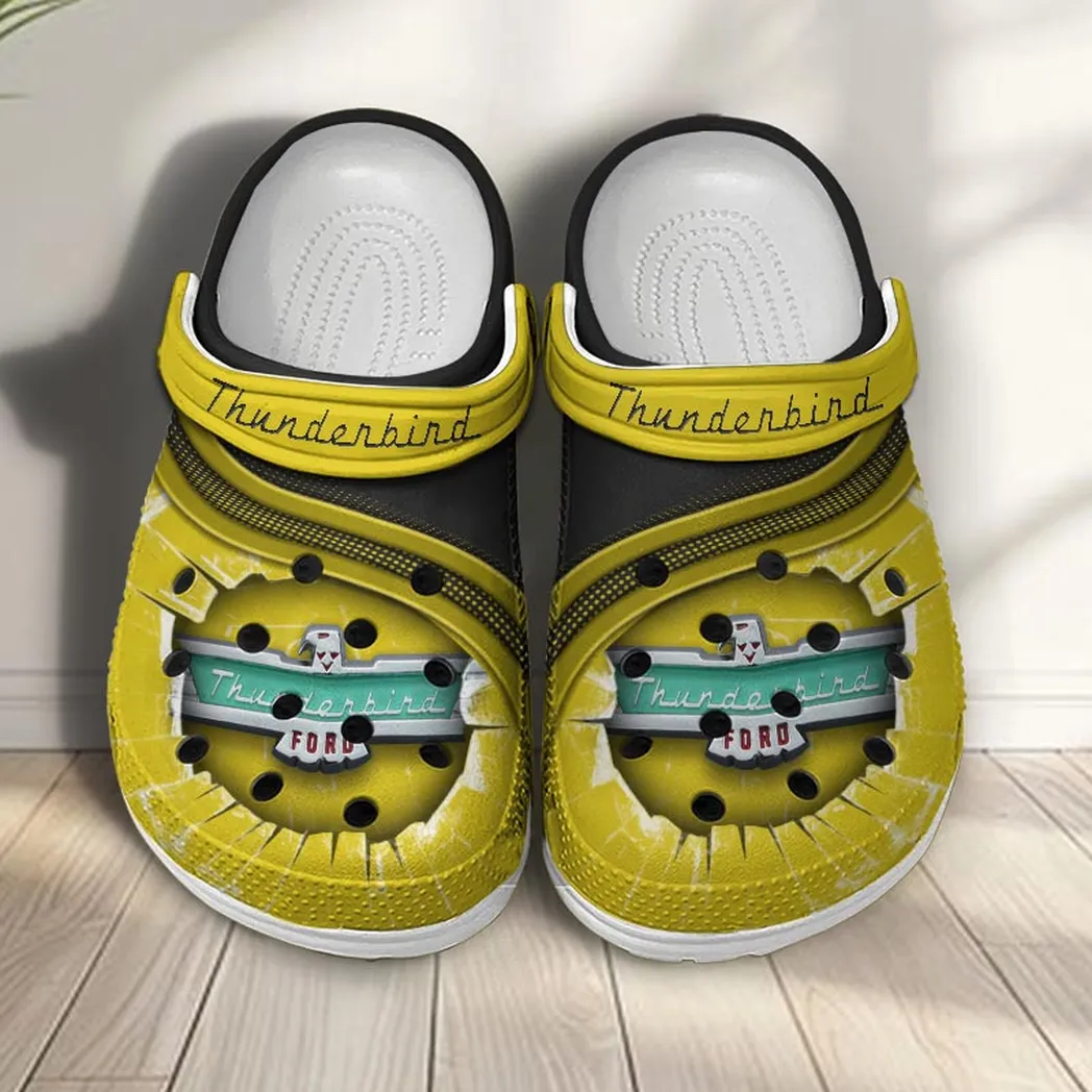 thunderbird crocs clogs men women gift for thunderbird fan car188032025155 yellow pg8gn