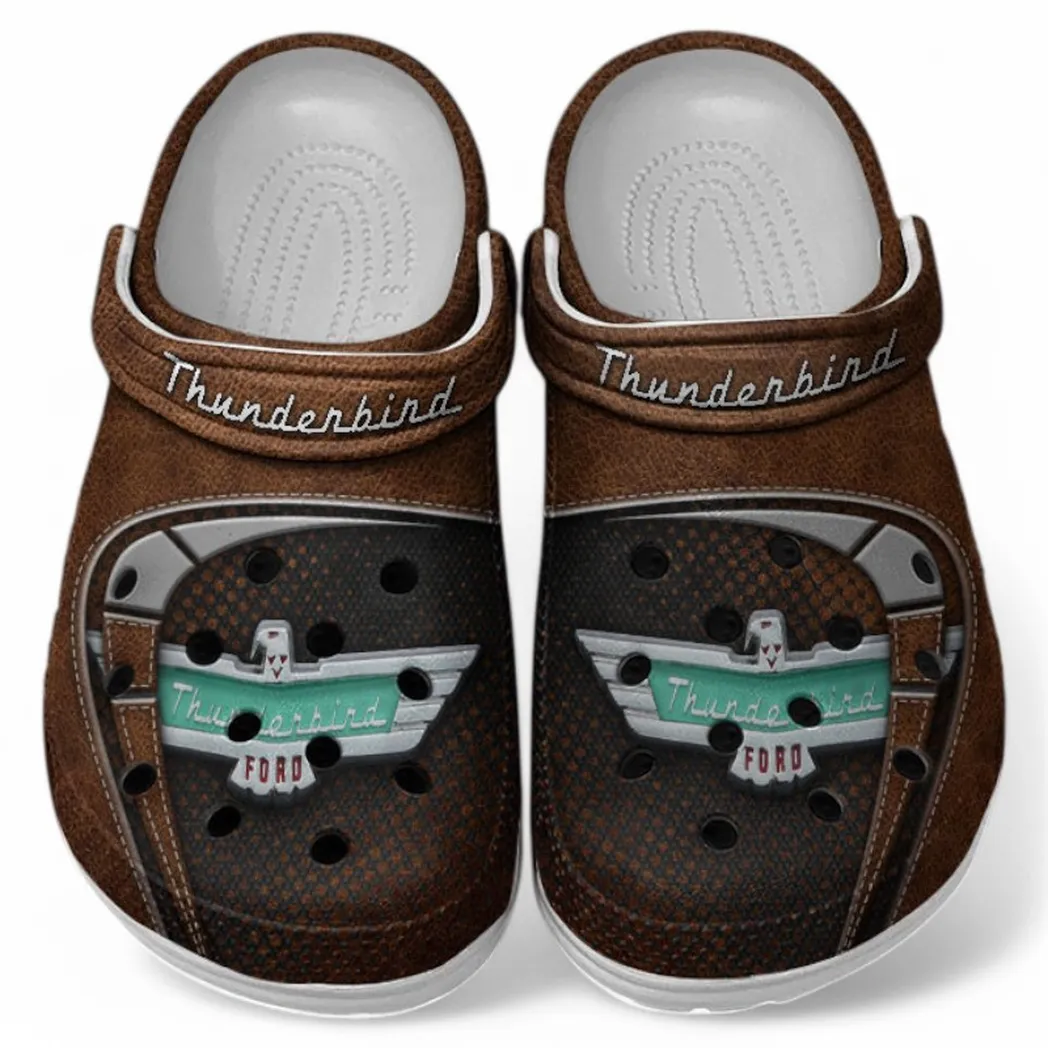 thunderbird crocs sandals for men women gift for thunderbird fan car177031425610 brown y11k3