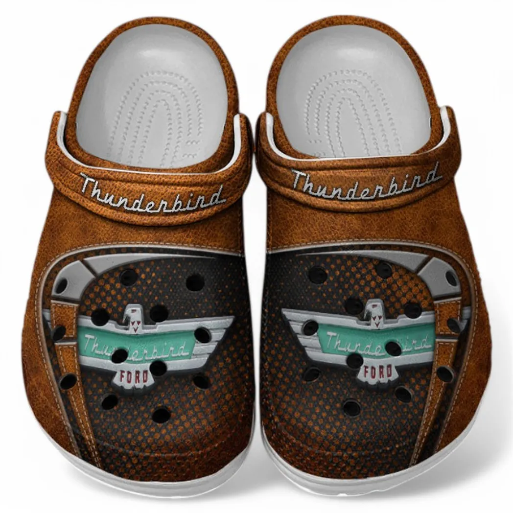 Thunderbird Crocs Sandals For Men Women, Gift For Thunderbird Fan CAR177031425610 - Orange