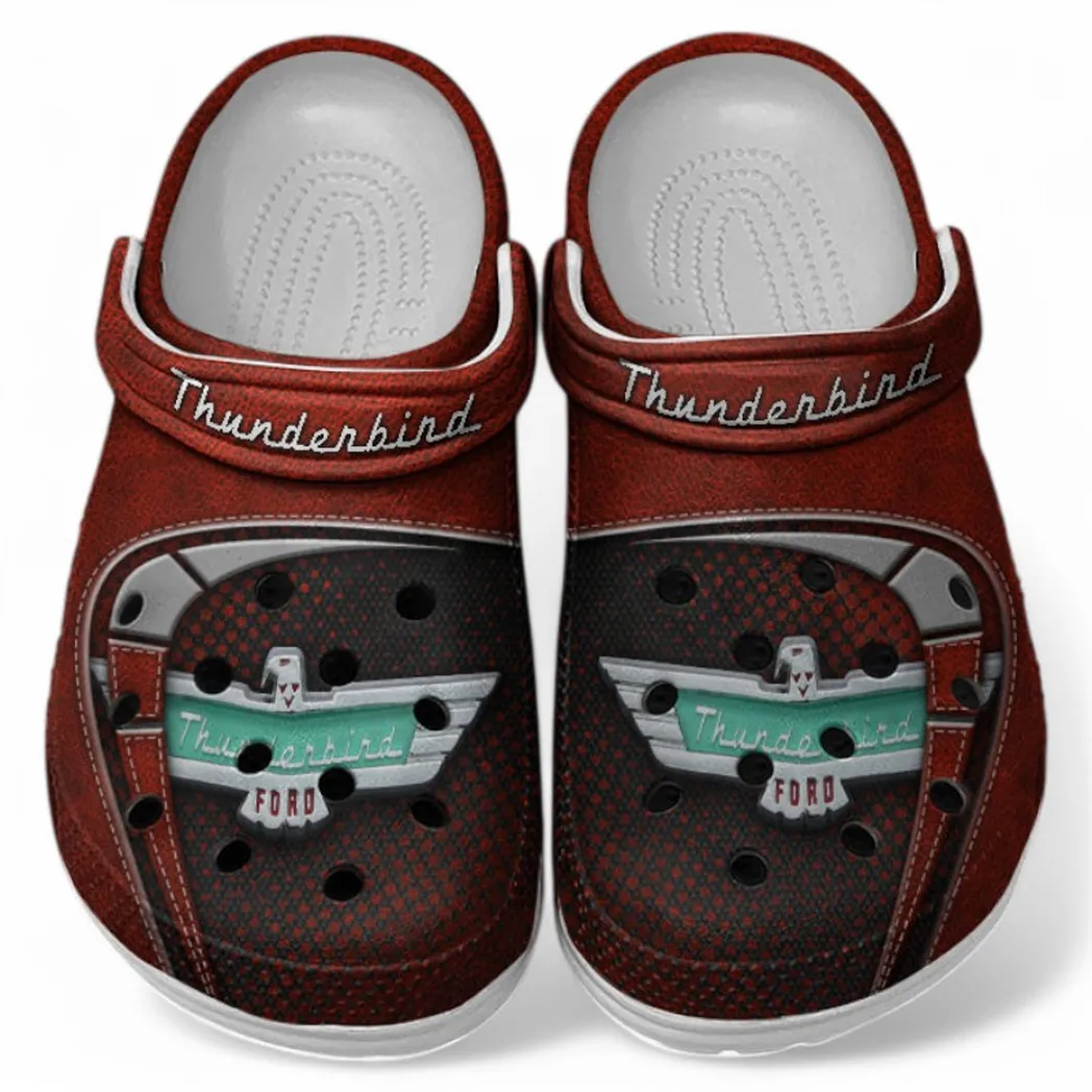 Thunderbird Crocs Sandals For Men Women, Gift For Thunderbird Fan CAR177031425610 - Red