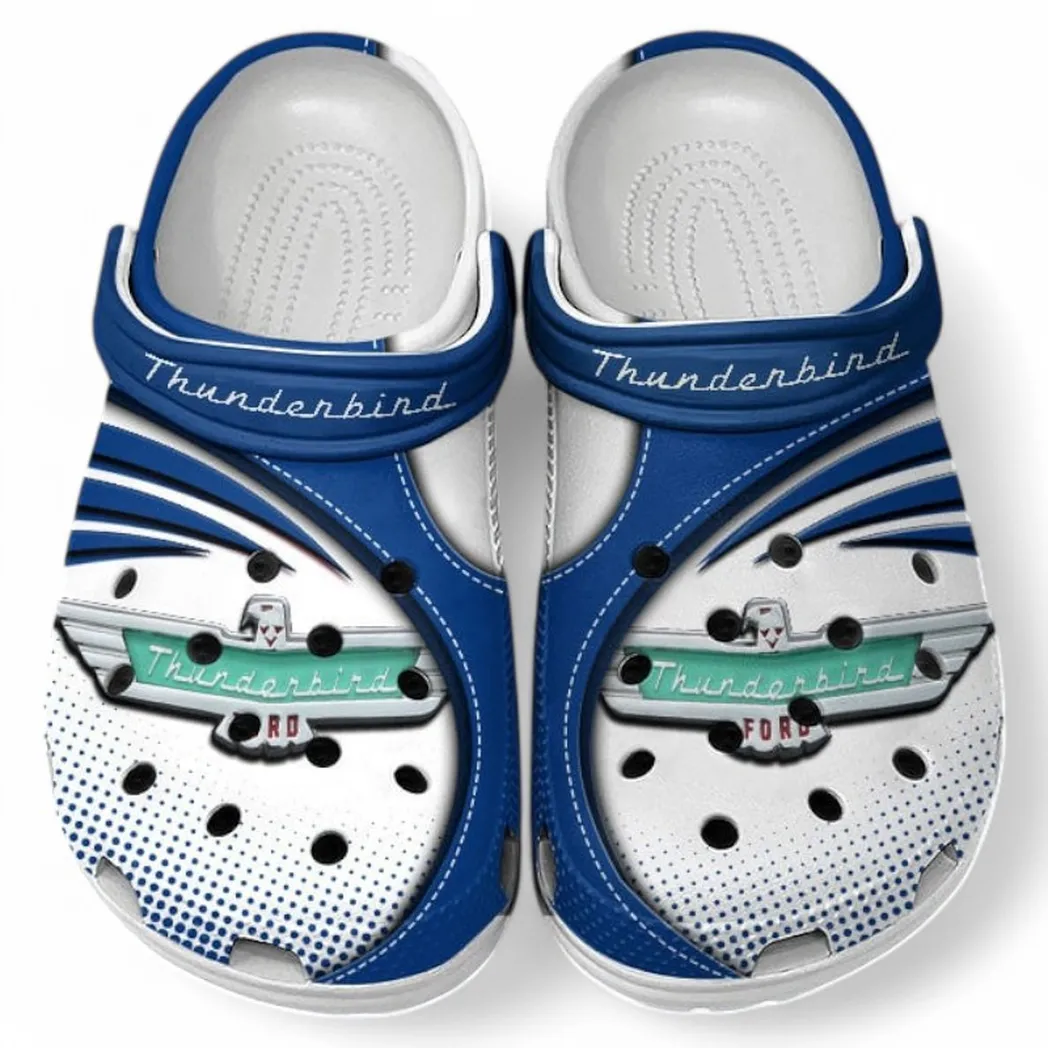 thunderbird crocs sandals for men women gift for thunderbird fan car181031525717 blue hjdaq