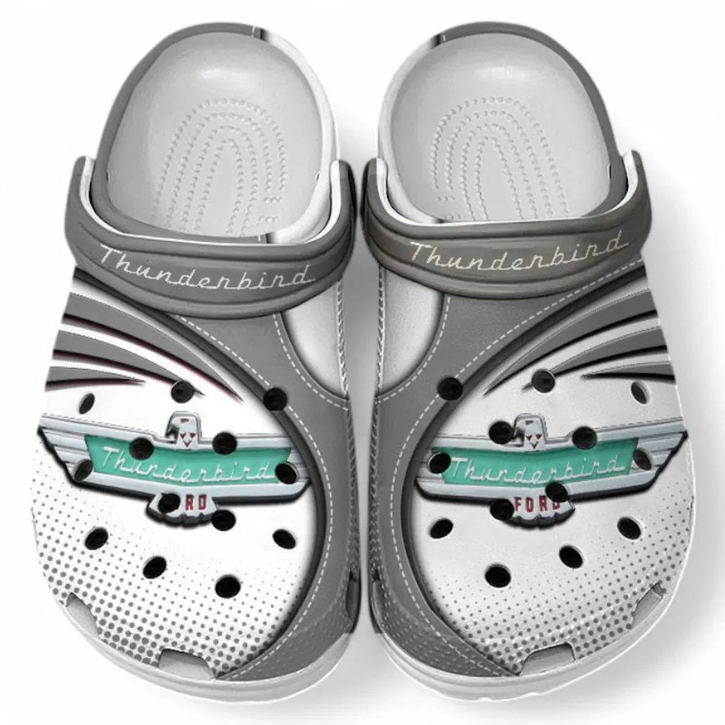 thunderbird crocs sandals for men women gift for thunderbird fan car181031525717 gray