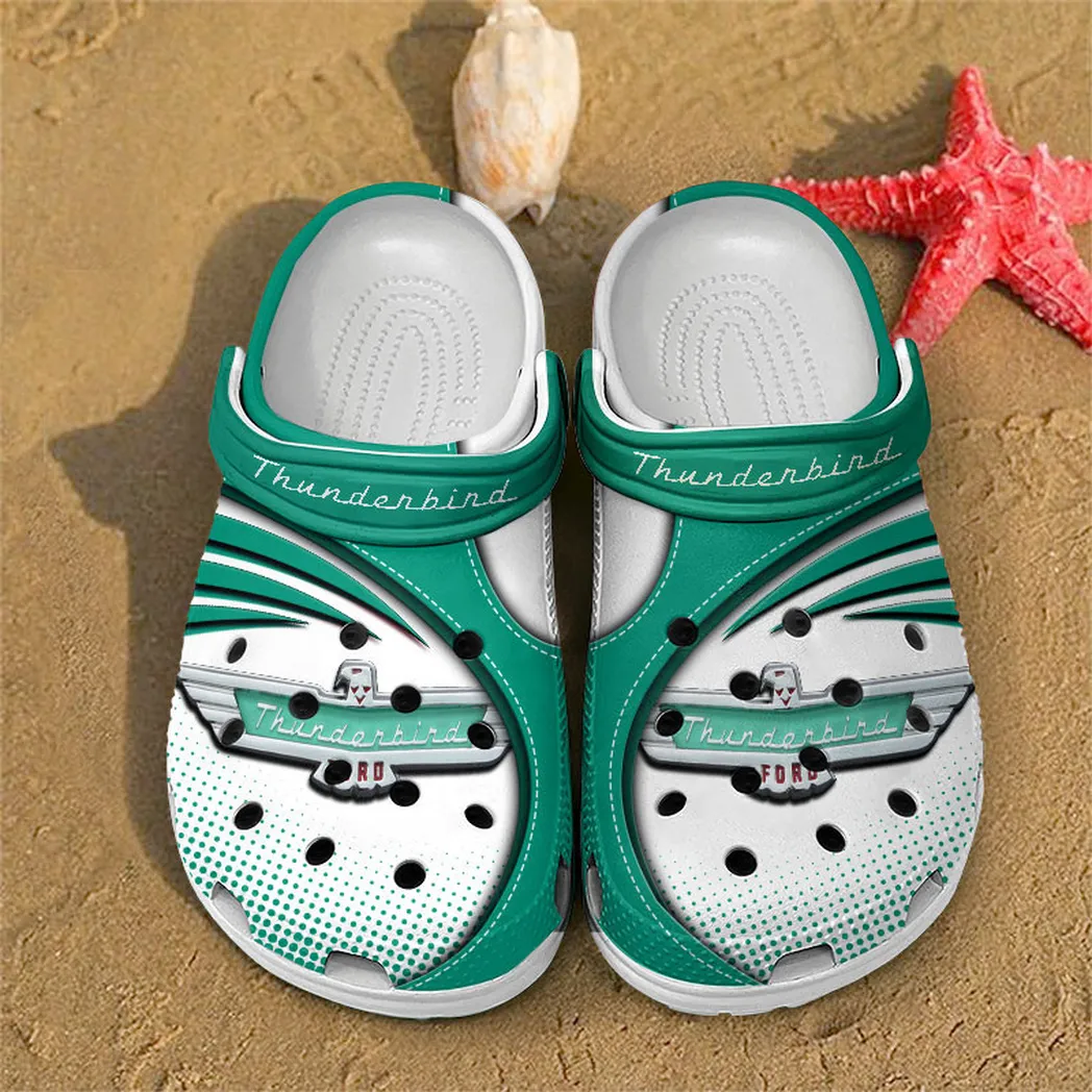 thunderbird crocs sandals for men women gift for thunderbird fan car181031525717 green