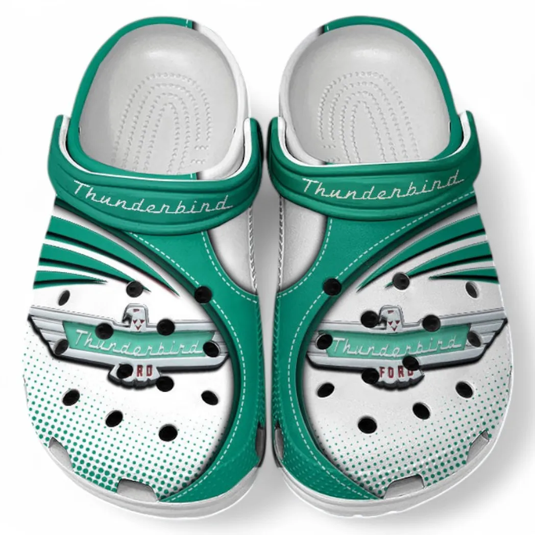 Thunderbird Crocs Sandals For Men Women, Gift For Thunderbird Fan CAR181031525717 - Green