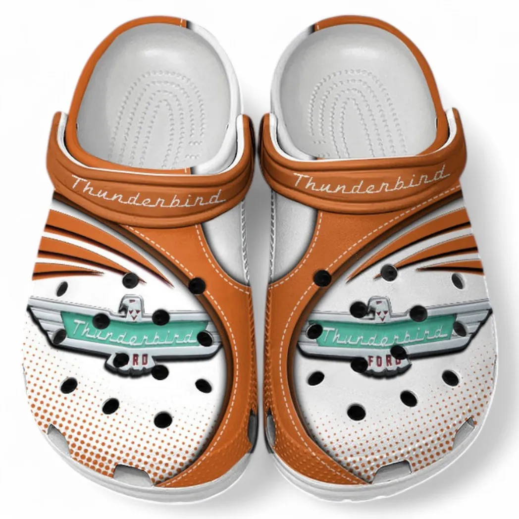 Thunderbird Crocs Sandals For Men Women, Gift For Thunderbird Fan CAR181031525717 - Orange