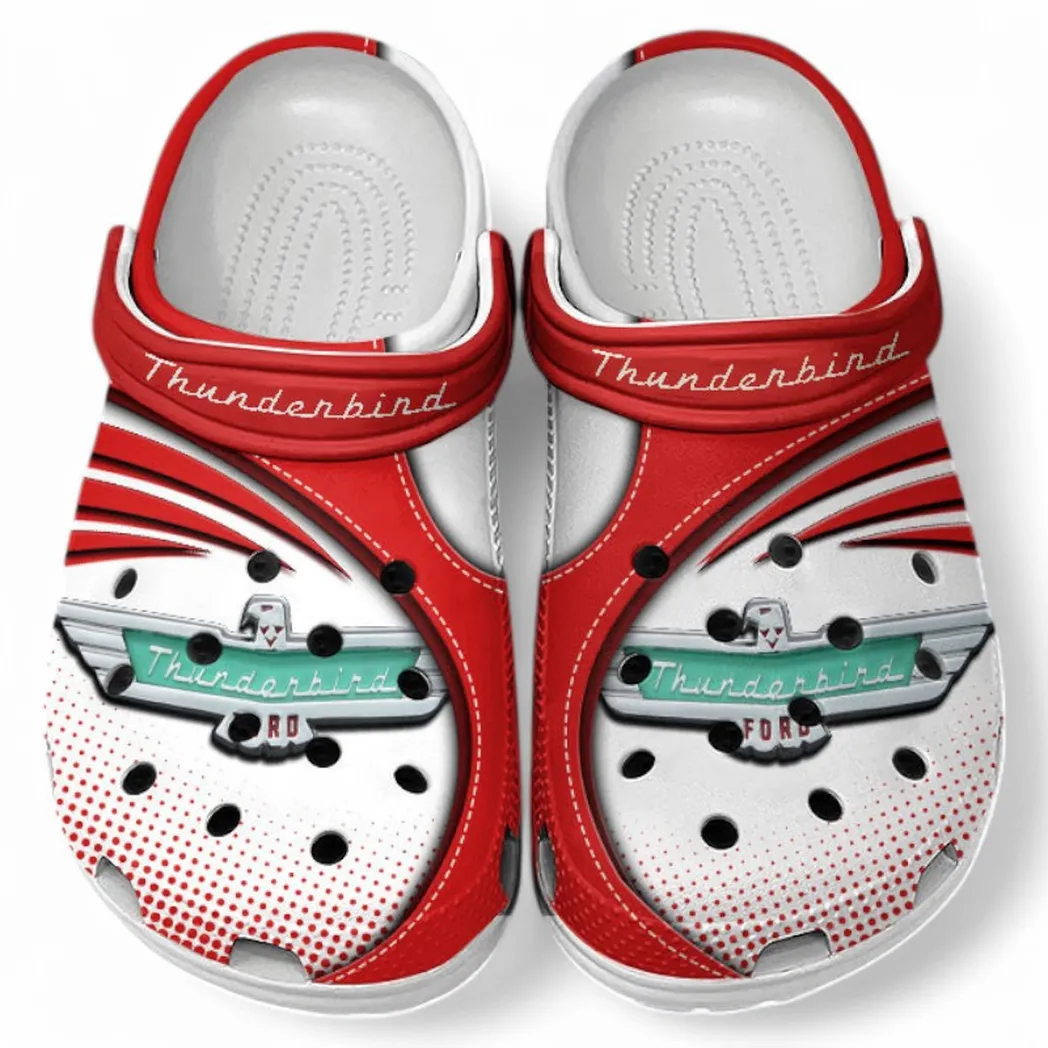 Thunderbird Crocs Sandals For Men Women, Gift For Thunderbird Fan CAR181031525717 - Red
