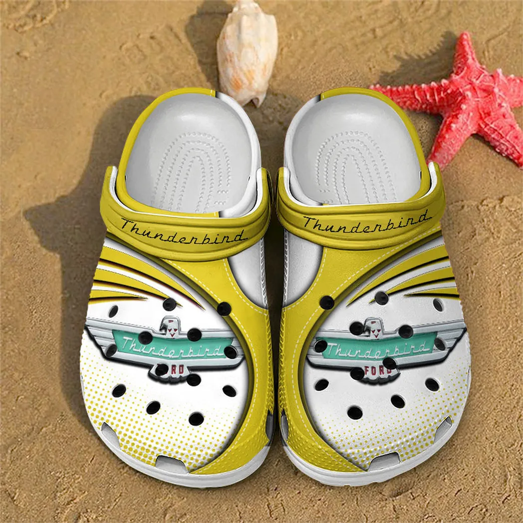 thunderbird crocs sandals for men women gift for thunderbird fan car181031525717 yellow vhodp