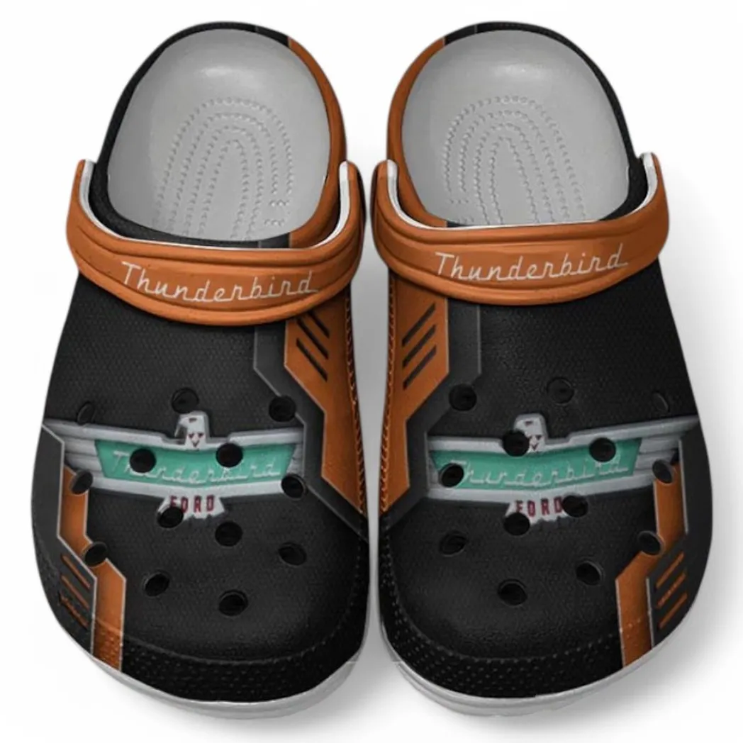 Thunderbird Crocs Shoes, Clogs Men Women, Gift For Thunderbird Fan CAR185031525236 - Orange