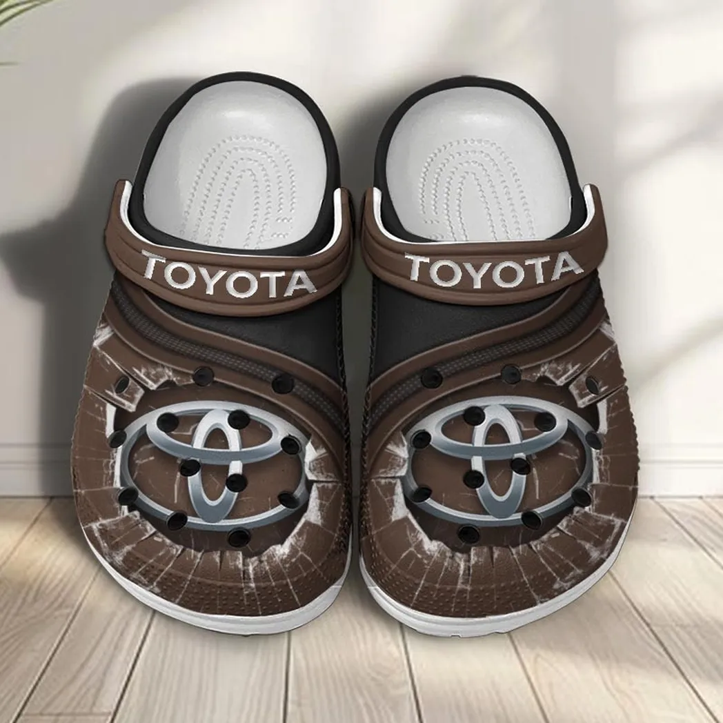 toyota crocs clogs men women gift for toyota fan car188032025118 brown