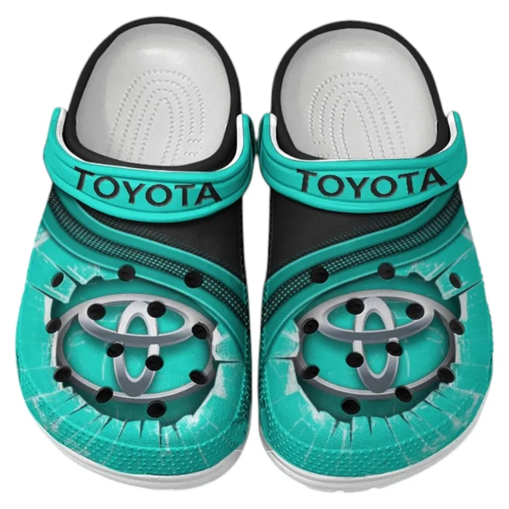 toyota crocs clogs men women gift for toyota fan car188032025118 cyan lu02l