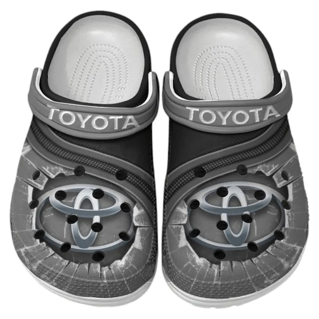 Toyota Crocs Clogs Men Women, Gift For Toyota Fan CAR188032025118 - Gray