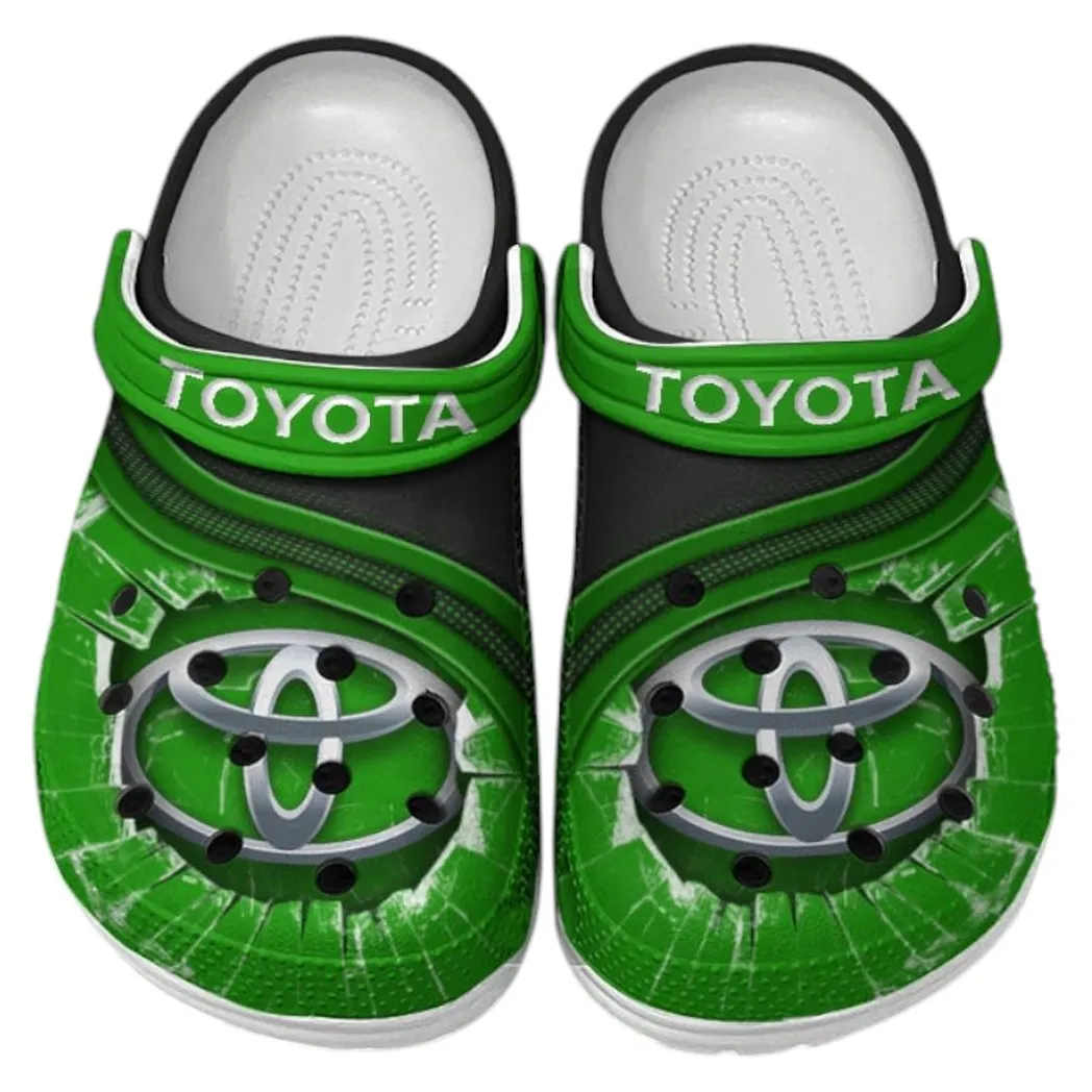 Toyota Crocs Clogs Men Women, Gift For Toyota Fan CAR188032025118 - Green