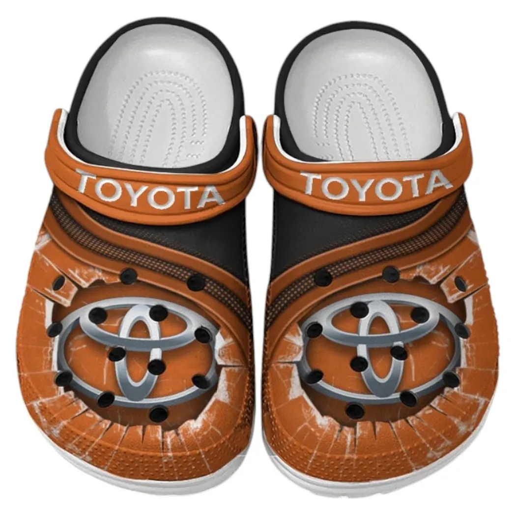 Toyota Crocs Clogs Men Women, Gift For Toyota Fan CAR188032025118 - Orange