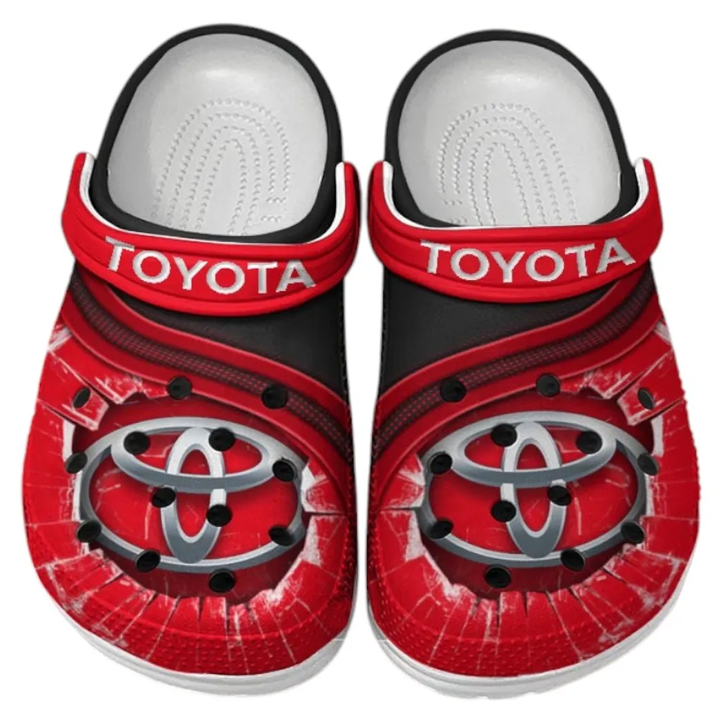 Toyota Crocs Clogs Men Women, Gift For Toyota Fan CAR188032025118 - Red