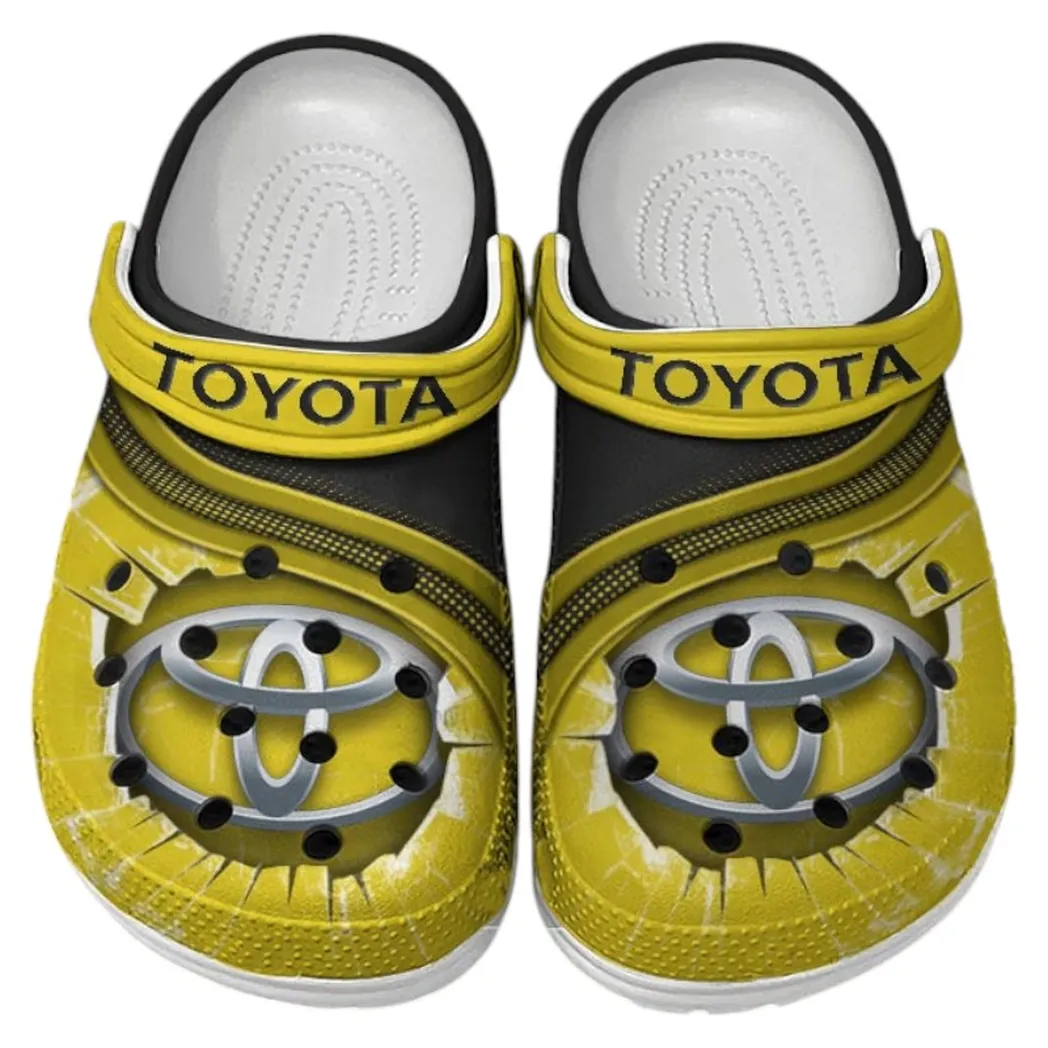 Toyota Crocs Clogs Men Women, Gift For Toyota Fan CAR188032025118 - Yellow