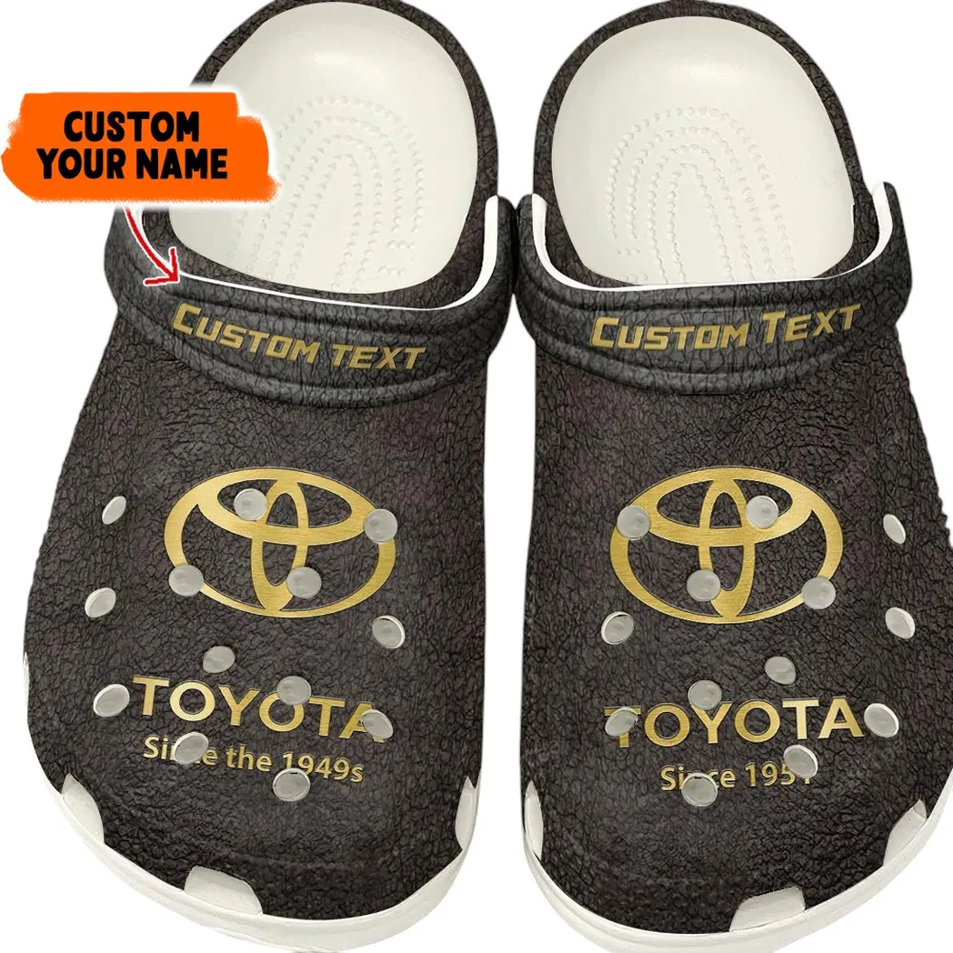 Toyota Crocs, Gift For Toyota Lovers, Gift For Him, Husband, Boyfriend - Brown CAR141021225675-2