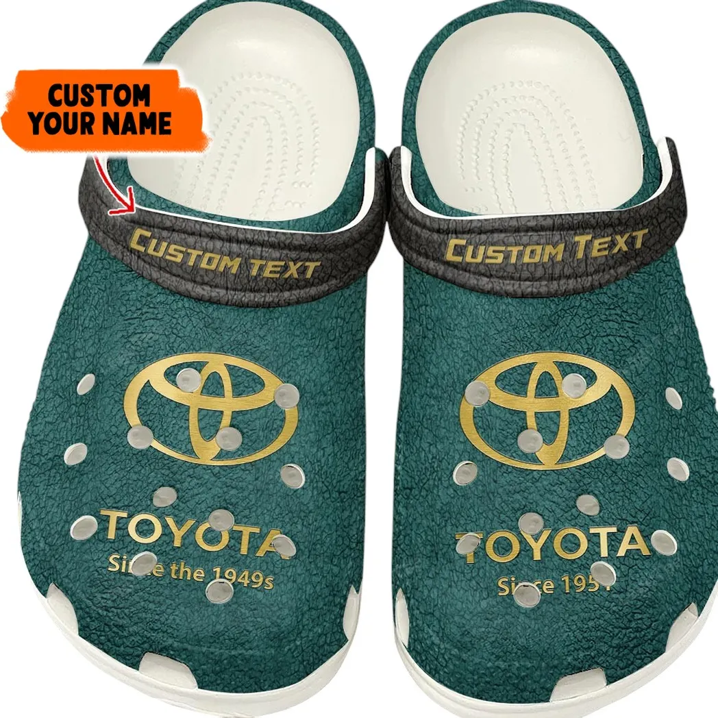 Toyota Crocs, Gift For Toyota Lovers, Gift For Him, Husband, Boyfriend - Cyan CAR141021225675-3