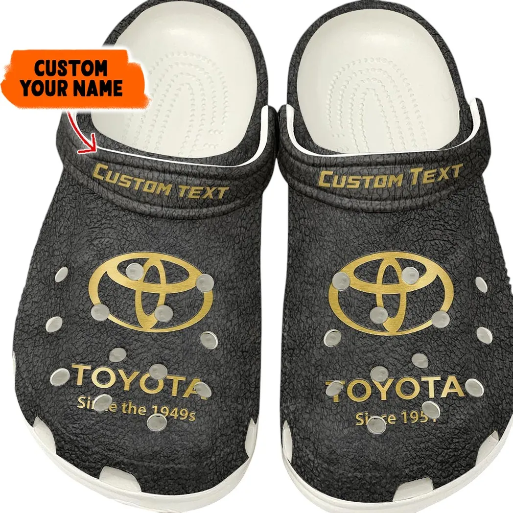 Toyota Crocs, Gift For Toyota Lovers, Gift For Him, Husband, Boyfriend - Gray CAR141021225675-4