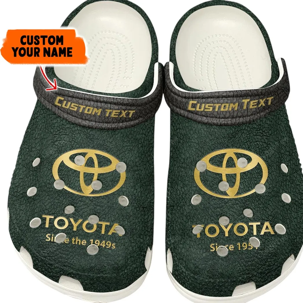 Toyota Crocs, Gift For Toyota Lovers, Gift For Him, Husband, Boyfriend - Green CAR141021225675-5