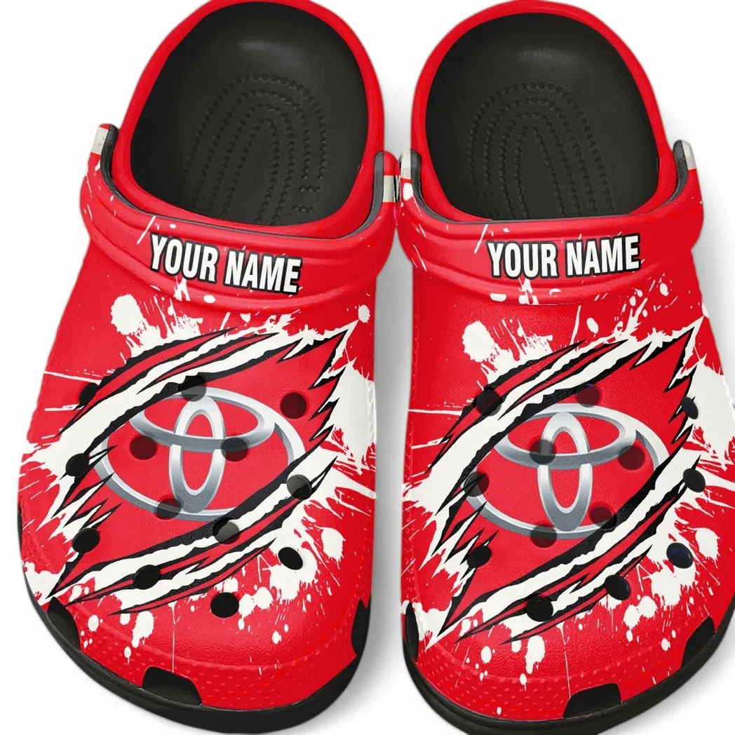 Toyota Crocs, Gift For Toyota Lovers, Gift For Him, Husband, Boyfriend CAR5602192579 - Black