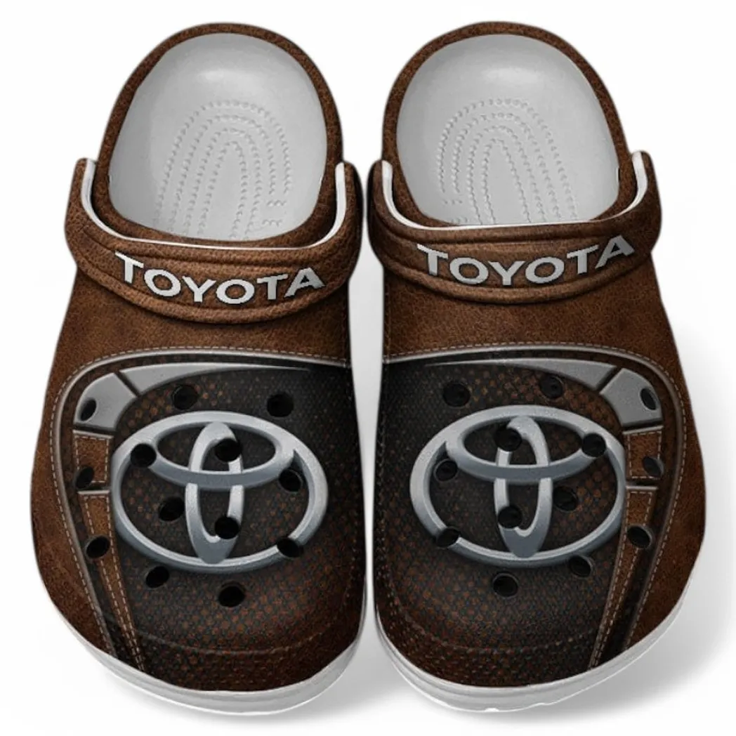 Toyota Crocs Sandals For Men Women, Gift For Toyota Fan CAR177031425555 - Brown