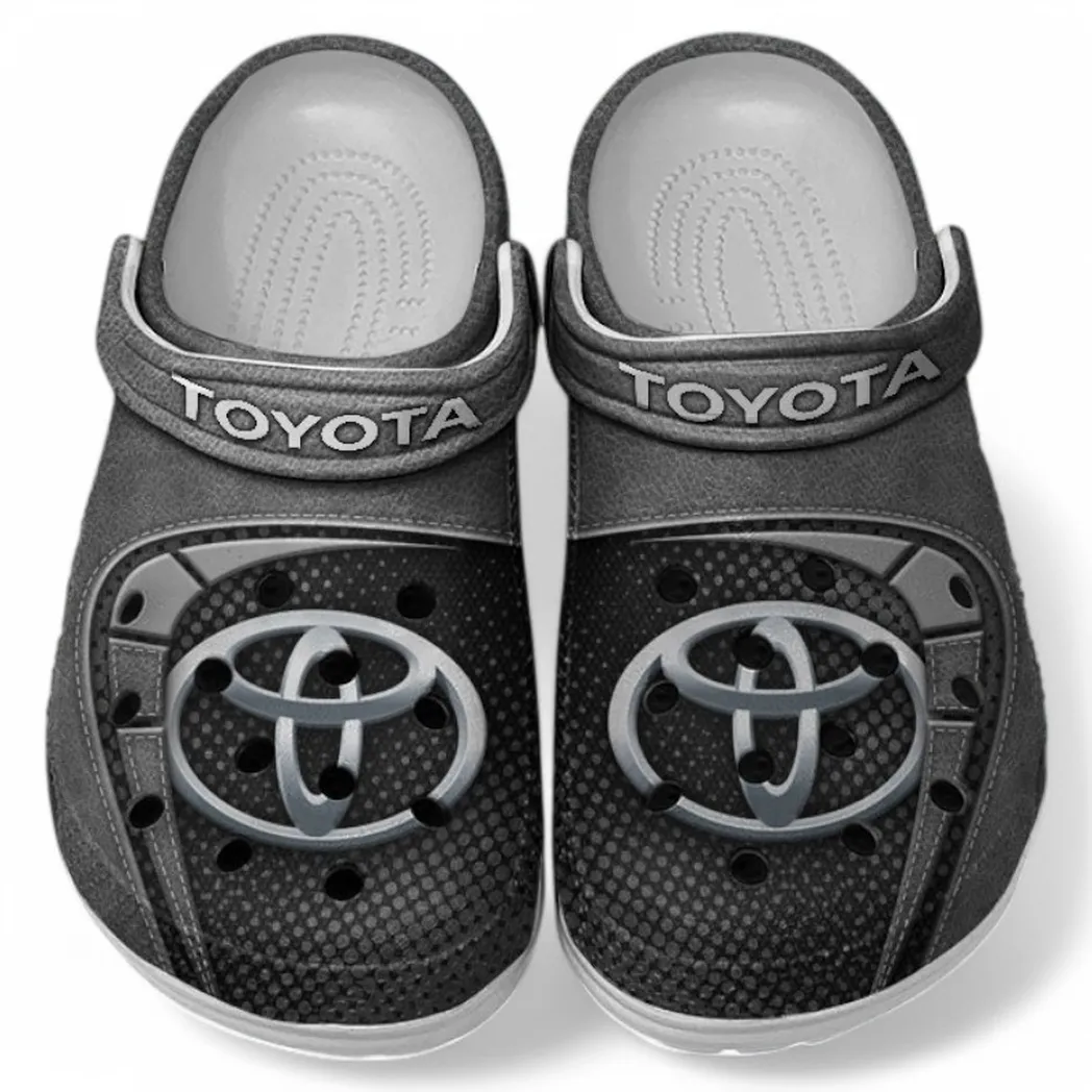 Toyota Crocs Sandals For Men Women, Gift For Toyota Fan CAR177031425555 - Gray