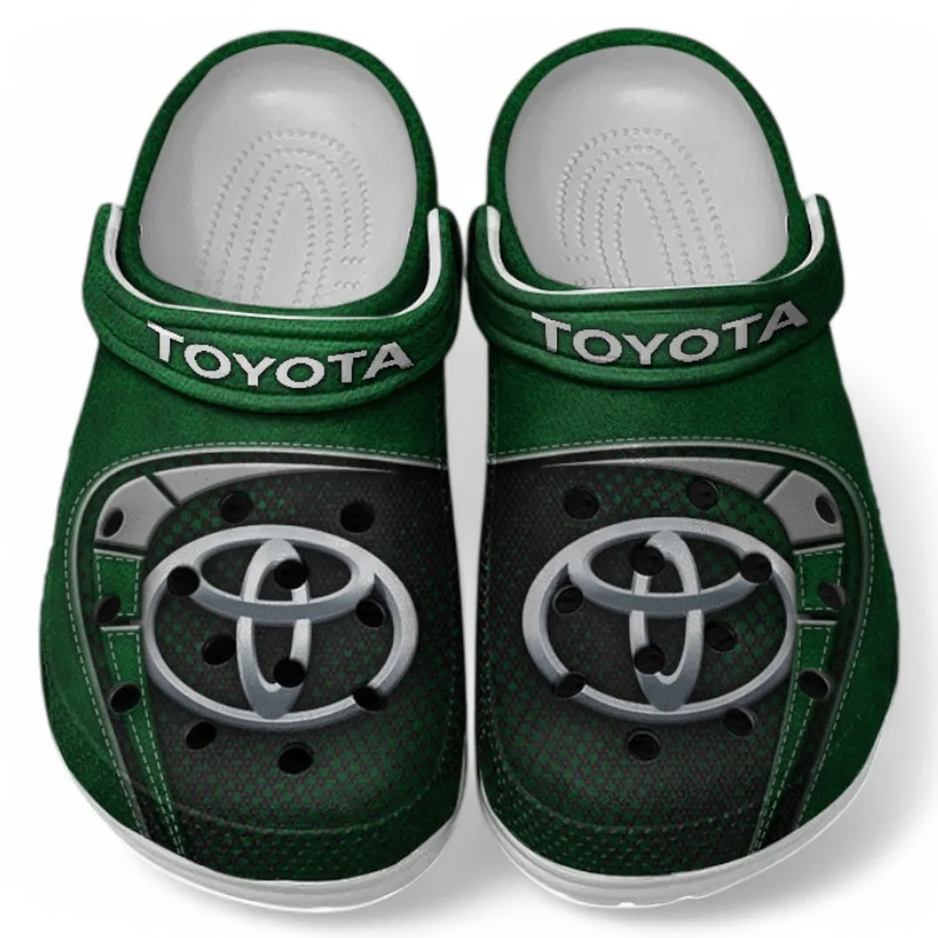 Toyota Crocs Sandals For Men Women, Gift For Toyota Fan CAR177031425555 - Green