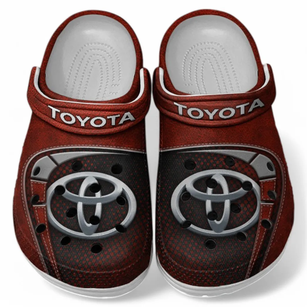 Toyota Crocs Sandals For Men Women, Gift For Toyota Fan CAR177031425555 - Red